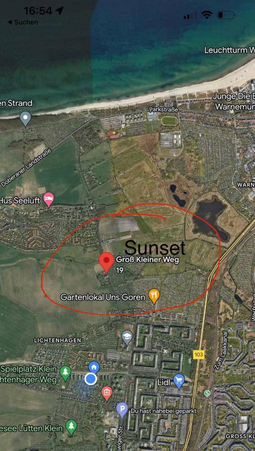 Ferienwohnung Sunset Bei Warnemuende Rostock Eksteriør bilde